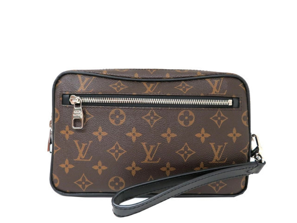 LOUIS VUITTON Pochette Kasai Shoulder Bag Monogram Macassar Brown